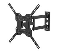 GRIFEMA GB1004 TV Wall Bracket 26-55 inch, Swivel & Tilt, Max VESA 400x400 | full motion tv wall mount for flat & curved TVs, up to 30 kg, swivel ±90°, tilt +5°/-10°, extendabe 40-420 mm