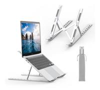 GRIFEMA GB1054 Laptop Stand for Desk, Adjustable Laptop Riser, Portable Laptop Stand with 6 Angle Adjustment for 10”-17.3” Laptops, Tablets