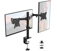GRIFEMA GB2001-2 Dual Monitor Arm 13-32" VESA 75/100mm Desk Mount | Height Adjustable, 360° Rotation, ±90° Tilt and Swivel, Max Load 9kg Per Arm