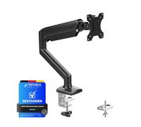 GRIFEMA GB2003-1 Single Monitor Arm Desk Mount for 13" to 32" Screen, Gas Spring Single Monitor Stand, Weight 2-9KG, Height Adjustable VESA 75 & 100mm, Black