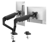 GRIFEMA GB2003-2 Dual Monitor Arm 13"-32" VESA 75/100 Desk Mount | Gas Spring, Height Adjustable, Tilt Swivel Rotate, 2-9kg Per Arm, Desk Clamp