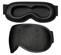 GRIFEMA GH03 Sleep Mask, 3D Eye Space, Light Blocking, Pressure-Free Fit, Adjustable Hook-and-Loop Strap, Breathable Fabric, Home and Travel, Unisex, Black