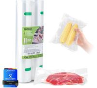 GRIFEMA GH82 Vacuum Sealer Rolls Bags 2 Pack (28cmx6m), BPA Free Textured Pouch