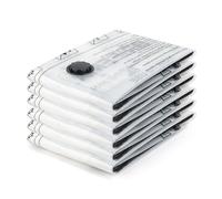 GRIFEMA GH83-4, 6 Pack Vacuum Storage Bags, 60x40 cm Reusable Compression Bags for Clothes, Bedding & Travel, Ideal for Travel, Seasonal Storage & Moving Home