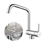 GRIFEMA GRIFERÍA DE COCINA-G4004 Folding Kitchen Sink Mixer Tap Ideal for Window Installation, 3/8 Inch Hose, Chrome