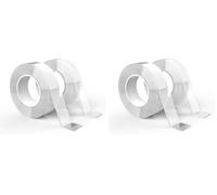 GRIFEMA Heavy Duty Double Sided Tape - 3m x 2 Rolls, Removable Reusable Adhesive, Strong Hold for Carpets, Nano Grips for Walls, Multi-Surface (Home, Office, Car, Party) GA4001-2 (Pack of 2)