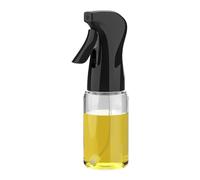 GRIFEMA Oil Spray Bottle for Cooking, 200ml Glass Olive Oil Mister - Fine Mist Dispenser for Air Fryer, Salad, Baking, BBQ, Vinegar, GE2003B, Black
