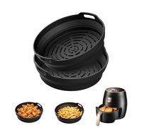 GRIFEMA Round Silicone Air Fryer Liner 2 Pack 5-8L for COSORI Ninja