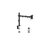 GRIFEMA Single Monitor Arm Desk Mount for 13" to 32" Screens, 2 Mouting Options with Tilt Swivel Rotation, Max. Load 10kg, VESA 75x75 100x100