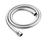 GRIFEMA G852-20 PVC Smooth Shower Hose 2m / 79 inch, Replacement Shower Pipe with Brass Connections, Flexible Anti-Twist, Silver