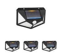 GRIFEMA Solar Security Lights for Outdoor Garden with Motion Sensor, Waterproof Solar Powered Wall Lights with 100 LEDs, 3 Modes, 270° Wide Angle, IP65, 800mAh Battery, GDK203 (Pack of 4)
