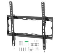 GRIFEMA Tilt TV Wall Bracket 26-65 inch, Max VESA 400x400mm, Universal | GB1007-4 Slim and Fixed TV Wall Mount, 35 mm Low Profile, up to 55kg, Quick Release for Flat and Curved TVs with spirit level