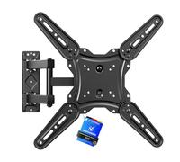 GRIFEMA Wall Mounted TV Bracket for 26-65 Inch Flat & Curved Screens, Swivel, Tilt, Extendable Full Motion TV Wall Mount, Max. VESA 400x400mm, Holds up to 35kg, Easy Installation, GB1010