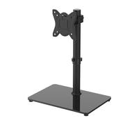 GRIFEMA Universal TV Stand for Max 32 Inch TVs, Holds 10kg, Tempered Glass | GB1005-1 Swivel Tabletop TV Pedestal, Height Adjustable Thickened Base, Max VESA 100x100mm