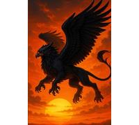 Griffin Fantasy Notebook - Mythical Creature Journal for Kids, Teens & Gamers
