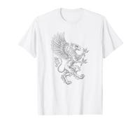 Griffin Heraldic Coat of Arms Heraldry Design Vintage Style Value Graphic T-Shirt