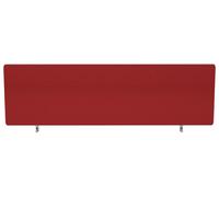 Griffin Rectangular Desktop Office Screens, 120wx3dx45h (cm), Burgundy