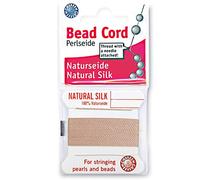 Griffin Silk Bead Cord Perlseide - Light Pink Color - Size 12 (0.98mm) - 2 Meters per Card - Stainless Steel Needle Attached - for Knotting Pearls, Gemstones, Crystals and Beads