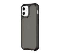 Griffin Survivor Strong Case Military Standard for Apple iPhone 12 Mini (5.4 Inch) [3 m Drop Resistant, Shock Absorbing Corners, Qi Compatible Mobile Phone Case] (Transparent Black) - GIP-046-BLK