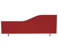Griffin Wave Desktop Office Screens, 140wx3dx45h (cm), Burgundy