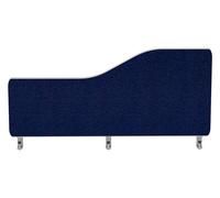 Griffin Wave Desktop Office Screens With Rounded Corners, 160w (cm), Royal Blue