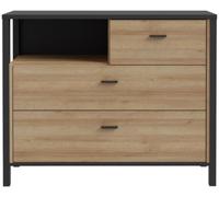 Griffith Rock Oak Effect 3 Drawer Small Chest