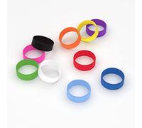 GRIFITI Band Joes 3.25" x 0.75" Flat, 6.5" Circumference 2.07" Diameter Small Silicone Elastic Rubber Bands Rings Gasket Bottle Food Cooking Durable Office Boxes Wraps 10 Pack Assorted Colorful High