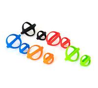 Grifiti Band Joes X + Cross Style 2 and 3 Inch 10 Pack Long Lasting Silicone Bands Cooking Grade Hot Cold UV Chemical Resistant for Slim Wallet, Cards, Jewery Boxes, Small Wraps