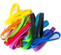 Grifiti Big-Ass Bands 6" 20 Pack For Books, Camera Lens, Art, Cooking, Wrapping, Exercise, MacBooks, Bag Wraps, Bungies Replacements, and Made with Silicone Instead of Rubber or Elastic in 5 Pack of Assorted Colors