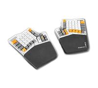 GRIFITI Fat Wrist Pad Ergodox 2 Piece Set 6.5" x 4.2" x 0.75" Mirror Wrists Rests Support Accessories for Gaming Computer Keyboard Sets - Hand Rest Ergonomic Keyboards Pads Palm Resting (Black Nylon)