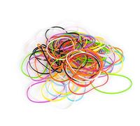 GRIFITI Little Band Joes #18 Gauge Standard Silicone Bands Strong Than Rubber Rubberbands Small Siliconebands Cooking Grade Heat Cold Uv Resistant Office Thick Elastic 100 Pack Assorted Colorful Bulk