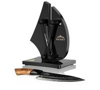 Grihot VN3 Professional Knife Sharpener | 3-Action Tungsten Carbide, Black