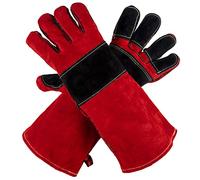 Grill Armor Welding Gloves ââ‚¬â€œ 16inch 932ââ€žâ€° - Leather Forge/Mig/Stick ââ‚¬â€œ Heat/Fire Resistant Gloves, Mitts/Pot Holders For Oven, Grill, BBQ, Furnace, Stove, Fireplace, Tig Welder, Animal