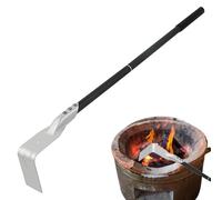 Grill Ash Rake Hoe | Charcoal Rake Pizza Oven Accessories | Scraper with Long Handle, Ash Shovel for Stove and Grill - Accessories for Charcoal Rakes and Pizza Ovens