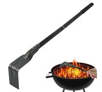 Grill Ash Rake Hoe Long Handle Hook Shovel | Charcoal Kettle Barbecue Ash Rake Fireplace Grill Stove Smoker Fire Pit Outdoor Cooking Brazier Chiminea Backyard