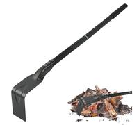 Grill Ash Rake Hoe - Scraper with Long Handle, Ash Shovel for Stove, BBQ Charcoal Rake Ash Tool, Charcoal Kettle Grill Pizza Oven Accessories