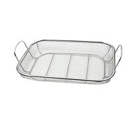 Grill Basket Stainless Steel Grill Accessories Vegetables Grilling BBQ Barbecue Charcoal Grilling Cookware Vegetable Fruit Drain Basket