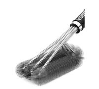 Grill Brush BBQ Grill Brush,3 in 1 Stainless Steel Wire Bristles,360° Wire Cleaning PP Heat Insulation Handle,Easier Cleaner Burners and Cooking Grates Racks