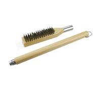 Grill Brush - Long Handle Cleaner,Stainless Steel Brush for Pizza Stone,for Hob, Fireplace, Garden, Barbecue, Kitchen