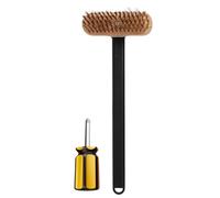 Grill Brush - Pizza Oven Scraper, Pizza Oven Cleaner | Pizza Oven Brush Tool With Brass Bristles Heat Resistant And Anti-Scratch Grill Brush For Wall