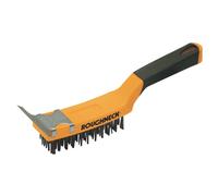 Grill Brush with Scraper Roughneck Professional DIY Wire Brush BBQ Heavy Duty