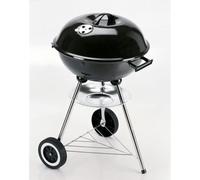 Grill Chef Kettle BBQ 43cm - Enamel Lid & Firebowl, Chrome Grill, Ash Catcher, Lid Vent, Stainless-Steel Stand - 11316