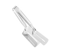 Grill Clamps - Stainless Steel Barbecue Clamp, Metal Long Handle Food Shovel Press | Non-Stick Heavy Duty Spatula for BBQ Steak Fish Hamburger Pizza Bread Pancake Pies Indoor Outdoor Use