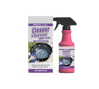 Grill Cleaner and Degreaser Spray, Heavy Duty BBQ Oven Net Cleaner, Tough Grease Carbon Deposit Remover for Stainless Steel Cast Iron Grates, Outdoor Grilling Deep Cleaning Kit, 120ml