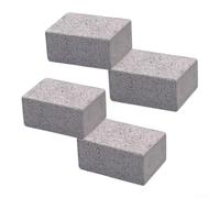 Grill Cleaning Brick 4-Pack Pumice Stone Heavy Duty | Heavy duty scrubbing, removes burnt grease, safe on hot grills, 4-pack for value set, rust removal