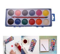 Grill Cleaning Spray Art Paint 12 Color Large Square Art Painting Set Rolling Craft Tote (Blue, 22x8. 5cm)