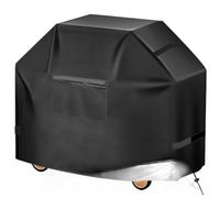 Grill Cover 48/52/55/60/65 Inch for Weber Genesis II,LX 300 Series and Genesis 300 Series Gas Grills,600D Heavy Duty Waterproof Fade Resistant BBQ Cover,All Weather Protection,Black,75"x27"x46"