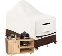 Grill Cover - Heavy Duty Waterproof, Bbq Pit Protection, Outdoor Propane Charcoal Guard, All Weather Home Supplies, Advanced Water Impervious Fabric Patio Porch Lawn Backyard, Black Vinyl Material