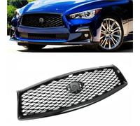 Grill For Infiniti For Q50 Q50S 2014-2017 Front Grille Racing Grill Car Upper Bumper Hood Mesh Grid Kit Black