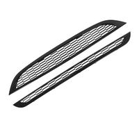 Grill Front Grille For MINI For One R50 R52 R53 2002-2006 1set Front Bumper Upper Lower Grille Cover Glossy Black Honeycomb Mesh Grill Guard(Carbon Fiber Look)